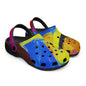 Unisex Multicolor Abstract Clog Shoes, Size 40 for Adults Doba