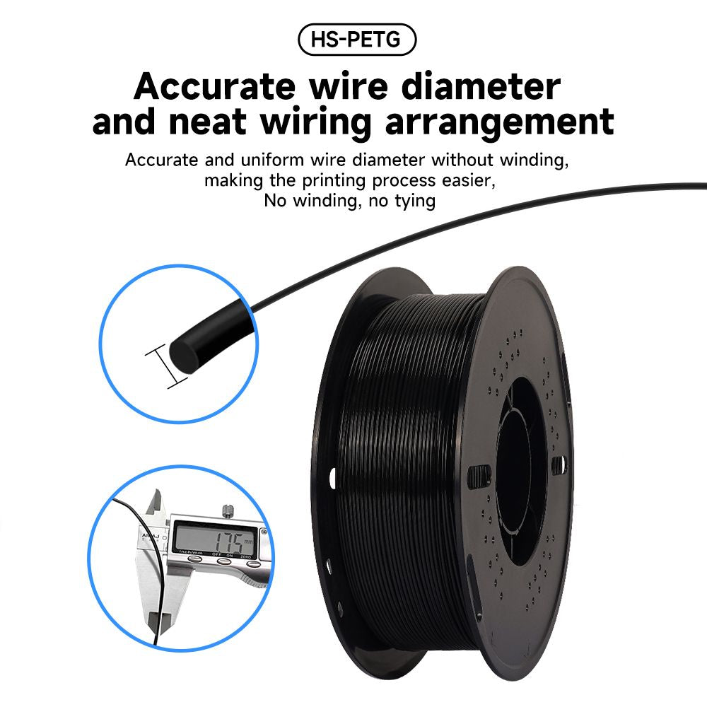 5/10KG Hyper PETG Filament, High Speed 3D Printer Filament,1kg/Spool (2.2lbs), 3D Printer Filament Good Toughness Non-Toxic Doba