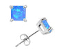 Stunning Blue Opal Sterling Silver Earrings Donatello Gian